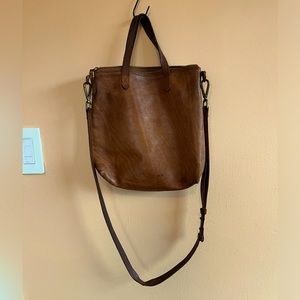 MADEWELL transport crossbody in brown leather AS IS condition